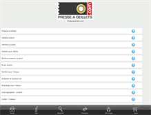 Tablet Screenshot of presseaoeillets.com